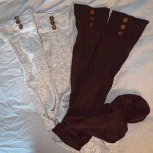 Two pairs of thigh high socks